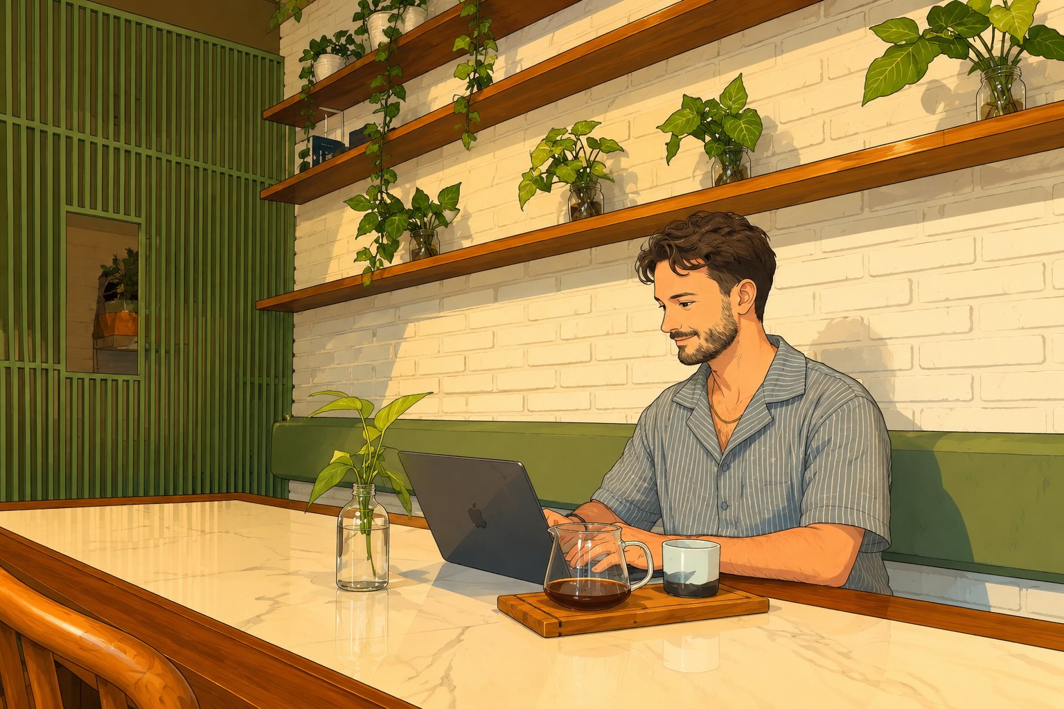 Minimalist workspace